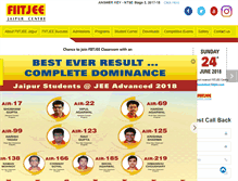 Tablet Screenshot of jaipur.fiitjee.com